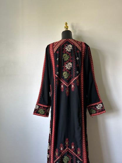 Traditional Palestinian Thobe (Front/Back Tatreez)